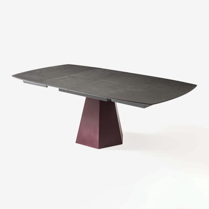 Masa extensibila din HPL, MDF si metal, Matador, L120xl120xH78cm - imagine 2