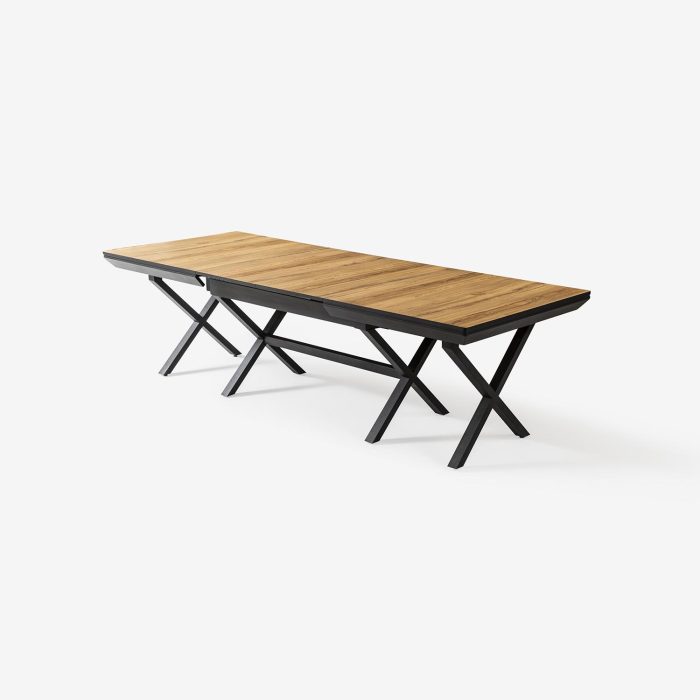 Masa extensibila din HPL, MDF si metal, Express, L180xl103xH78cm - imagine 6