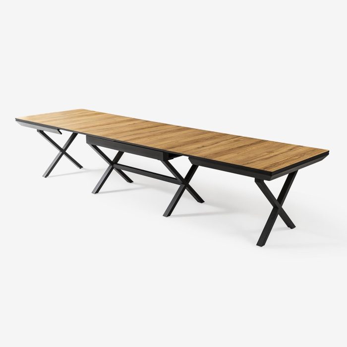 Masa extensibila din HPL, MDF si metal, Express, L180xl103xH78cm - imagine 5