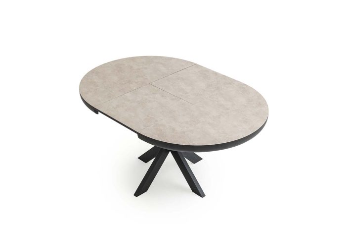 Masa extensibila din HPL, MDF si metal, Spider, L110xl78 - imagine 3