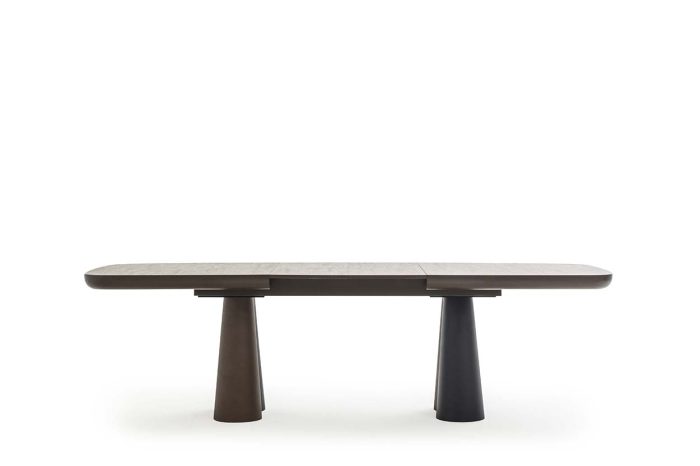 Masa extensibila din HPL, MDF si medal, Afrodit, L206xl103xH78cm - imagine 2