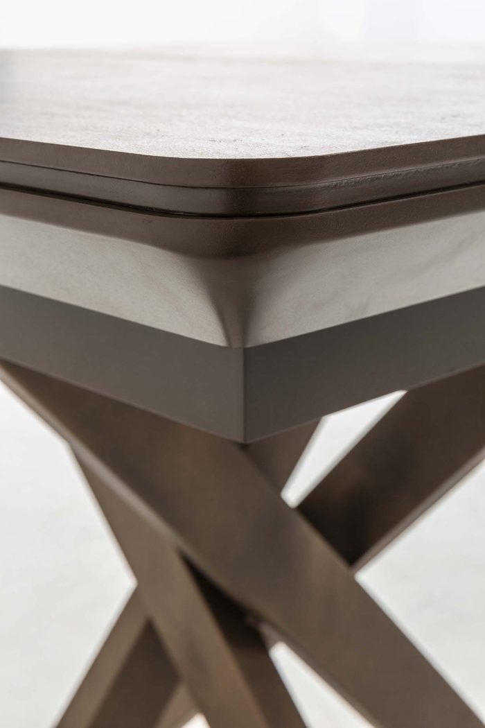 Masa extensibila din HPL, MDF si metal, Grande, L90xl90cm - imagine 6