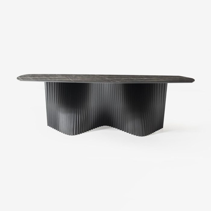 Masa din HPL, MDF și metal, Boss, L260xl120xH78 cm - imagine 2