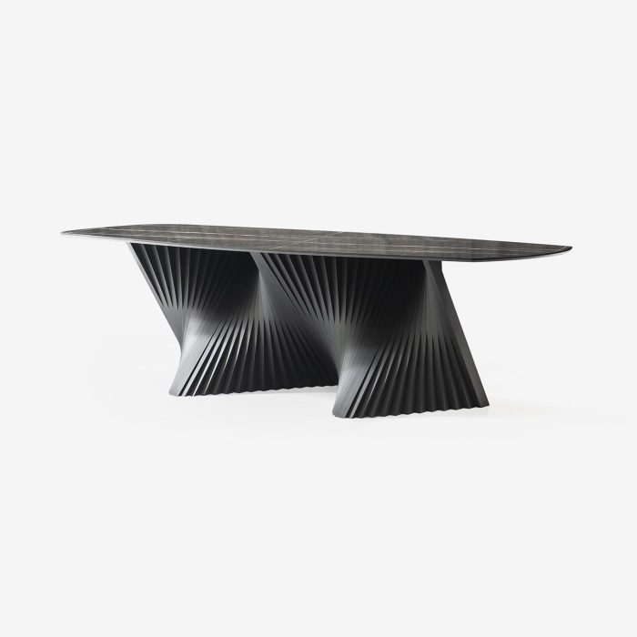 Masa din HPL, MDF și metal, Boss, L260xl120xH78 cm - imagine 3