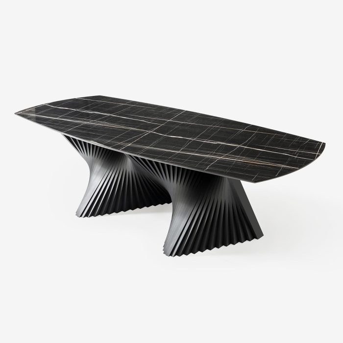 Masa din HPL, MDF și metal, Boss, L260xl120xH78 cm - imagine 4