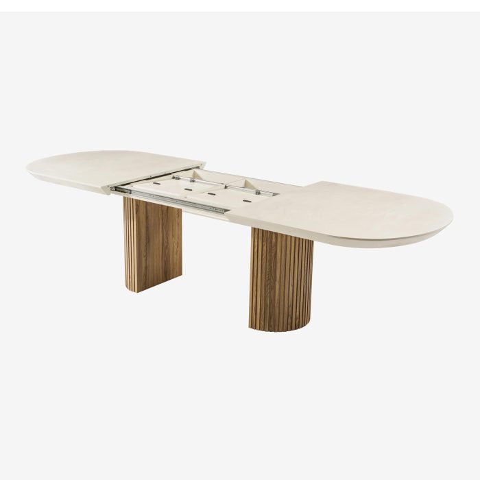 Masa extensibila din HPL, MDF si metal, Tempo, L206xl103xH78 - imagine 3