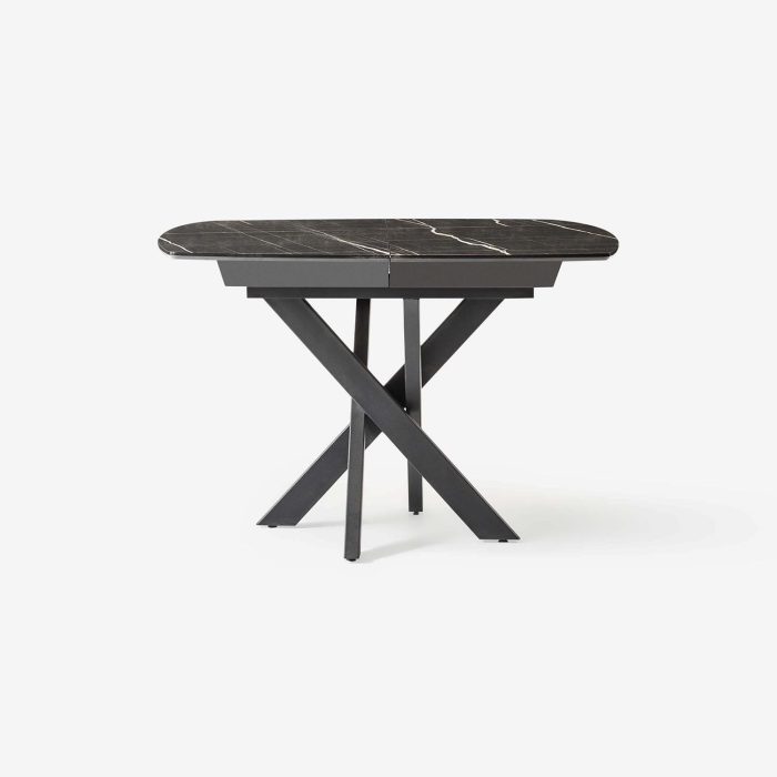 Masa extensibila din HPL, MDF si metal, Vito, L120xl120xH78cm - imagine 2
